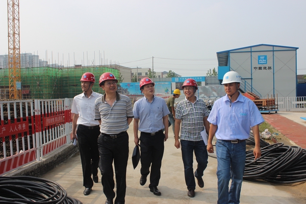 詹先豪、楊曉彬一行到濱湖項目指導工作