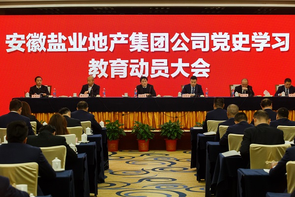 安徽鹽業(yè)地產(chǎn)集團公司召開黨史學習教育動員大會