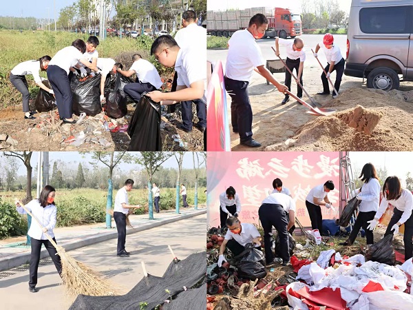 霍邱項目開展“衛(wèi)生大掃除，黨員我先行”主題活動